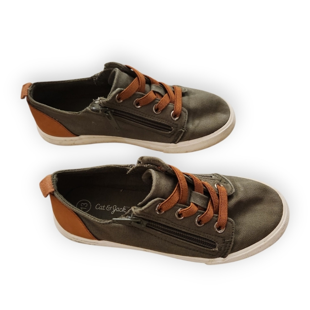 Cat & Jack Green and Brown Sneakers